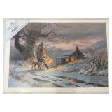 1004	SIGNED LEE ROBERSON LIMITED EDITION PRINT TITLED *NEARLY HOME* 1992. NO. 540/1000. IMAGE IS APP