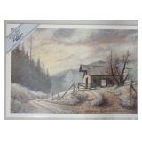 1010	SIGNED LEE ROBERSON LIMITED EDITION PRINT TITLED *FROSTY DAWN* 1996. NO 540/1000. IMAGE IS APP.