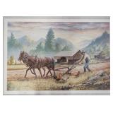 1026	SIGNED LEE ROBERSON LIMITED EDITION PRINT FROM THE ECHOES OF CADES COVE SERIES PLATE VIII TITLE