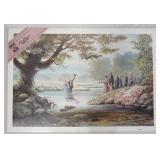 1027	SIGNED LEE ROBERSON LIMITED EDITION PRINT FROM THE ECHOES OF CADES COVE SERIES PLATE VI TITLED 