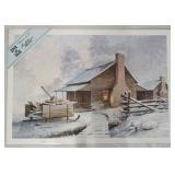 1028	SIGNED LEE ROBERSON LIMITED EDITION PRINT FROM THE ECHOES OF CADES COVE SERIES PLATE V TITLED *
