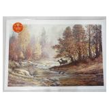 1030	SIGNED LEE ROBERSON LIMITED EDITION PRINT TITLED *STREAMSIDE* 2004 NO. 540/1000. IMAGE IS APP. 