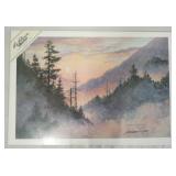 1034	SIGNED LEE ROBERSON LIMITED EDITION PRINT TITLED *COLORS OF EVENING* 1998 NO. 540/1000. IMAGE I