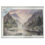 1035	SIGNED LEE ROBERSON LIMITED EDITION PRINT TITLED *SMOKIES SUNRISE * 1994 NO. 540/1000. IMAGE IS