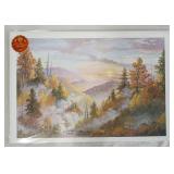 1043	SIGNED LEE ROBERSON LIMITED EDITION PRINT TITLED *MISTY GLOW* 1999 NO. 540/1000. IMAGE IS 17 1/