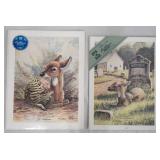 1045	LOT OF TWO LEE ROBERSON LIMITED EDITION PRINTS OF FAWNS; *FIRST BORN* 1988 NO. 540/1000, IMAGE 