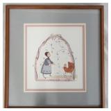 1051	SIGNED P. BUCKLEY MOSS LIMITED EDITION FRAMED PRINT TITLED *MOTHER