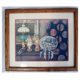 1059	SIGNED WILMA B. VINCENT LIMITED EDITION FRAMED PRINT NO. 52/2000 DATED 1986.  22 3/4 IN X 26 1/