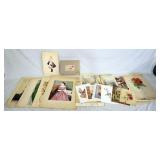 1077	LARGE LOT OF MISC. ART PRINTS, EPHEMERA ETC. AS FOUND. 