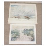 1089	LOT OF TWO CAROLYN BLISH ART POSTERS BY AARON ASHLEY INC. YONKERS NEW YORK. LOT INCLUDES *A PAT