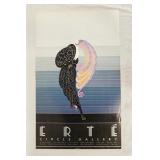 1092	ERTE CIRCLE GALLERY ART POSTER 1982. POSTER HAS SOME FOXING AND MINOR CREASES/TEARS. 36 IN X 22