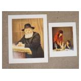 1095	LOT OF 2 SIGNED RAPHAEL NOURIL LIMITED EDITION PRINTS. THE SMALLER PRINT IS COPYRIGHT DATED 198