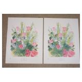 1119	LOT OF TWO RAOUL DUFY ART POSTERS BY NEW YORK GRAPHIC SOCIETY. BOTH ARE TITLED *BOUQUET* & PRIN