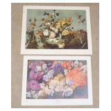 1121	LOT OF TWO FLORAL ART POSTERS BY NEW YORK GRAPHIC SOCIETY; *RHODODENDRON* BY PIETER CORNELIS MO
