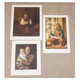 1123	LOT OF THREE ART POSTERS BY NEW YORK GRAPHIC SOCIETY. LOT INCLUDES; *MOTHER AND CHILD* BY GARI 