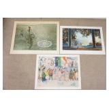 1128	LOT OF THREE ART POSTERS BY NEW YORK GRAPHIC SOCIETY. LOT INCLUDES; *CARNIVAL* BY JAMES ENSOR, 