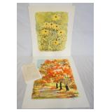 1141	LOT OF TWO SIGNED RAVELLE LIMITED EDITION PRINTS, ONE IS OF FLOWERS NO. 138/200, THE OTHER IS O