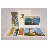 1145	LOT OF SEVEN ART POSTERS BY ABRAMS COLOR PRINT. LARGEST IS 23 1/2 IN X 19 1/4 IN. 
