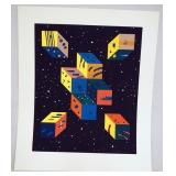 1154	SIGNED PETER GRASS LIMITED EDITION PRINT NO 156/200. 31 IN X 26 1/4  IN. 