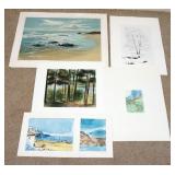 1160	LOT OF SIX SIGNED LIMITED EDITION PRINTS/ARTIST PROOFS. SOME PRINTS/PROOFS HAVE SOME DAMAGE SUC