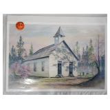 1174	SIGNED LEE ROBERSON LIMITED EDITION PRINT *METHODIST CHURCH-REMEMERED* NO. 540/1000. IMAGE MEAS
