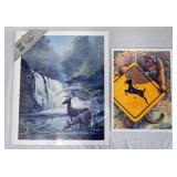 1176	LOT OF 2 SIGNED LEE ROBERSON LIMITED EDITION PRINTS *MORNING MIST* & *FAST FOOD* BOTH ARE NO. 5