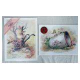 1177	LOT OF 2 SIGNED LEE ROBERSON LIMITED EDITION PRINTS *RUST IN PEACE* & *POTSHOT* BOTH ARE NO. 54