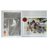 1178	LOT OF 2 SIGNED LEE ROBERSON LIMITED EDITION PRINTS *RESTFUL VIEW* & *SUPPORT GROUP* BOTH ARE N