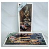 1180	LOT OF 2 SIGNED LEE ROBERSON LIMITED EDITION PRINTS *AGAINST THE DARKNESS* & *GLORY HALLELUJAH!