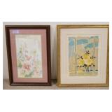 1185	LOT OF TWO SIGNED LIMITED EDITION PRINTS. BOTH ARE FRAMED, ONE IS SIGNED PAT CATHEY NO. 54/700.