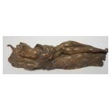 1013	BRONZE OF 2 NUDE WOMAN ENGAGED IN ACTIVITY, 17 IN LONG