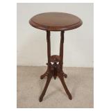 1065	WALNUT VICTORIAN STAND, 15 IN X 30 3/4 IN HIGH