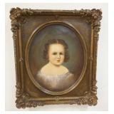 1089	OIL PAINTING OF YOUNG GIRL, 26 IN X 30 IN