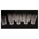 1134	LOT OF 15 CUT CRYSTAL TUMBLERS, 5 1/4 IN HIGH