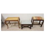 1172	LOT OF 3 BENCHES