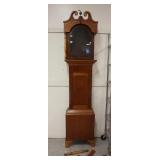 1182	GRANDFATHERS CLOCK CASE, REAR LEGS MISSING, 87 IN H X 20 IN W