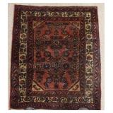 1190	ORENTIAL THROW RUG, 2 FT 6 IN X 2 FT 2 IN