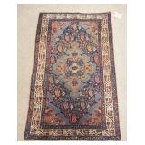 1193	ORIENTAL THROW RUG, 4 FT X 2 FT 6 IN