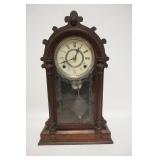 1202	F. KROEBER VICTORIAN CLOCK, 19 1/2 IN H