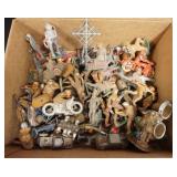 1210	LARGE LOT OF MOSTLY CAST METAL TOY SOLDIERS AND TOYS