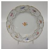 1211	MEISSEN 8 IN FLORAL DECORATED PLATE