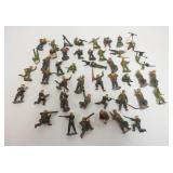 1225	LOT OF METAL TOY SOLDIERS, MOST ARE ABOUT 2 1/4 IN H