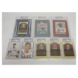 1278	GROUP OF 8 AUTOGRAPHED SPORTS PHOTOS. LARGEST PHOTO HOLDERS ARE 7 IN X 10 1/4 IN. 