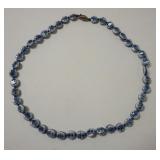 1283	ASIAN PORCELAIN BEADED NECKLACE IT IS 24 IN L
