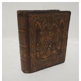 1294	BOOK FORM CIGARETTE/CIGAR BOX. 7 1/4 IN X 8 3/4 IN, 2 3/4 IN H 