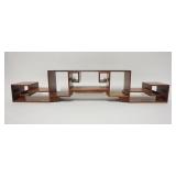 1021	DOVETAILED ASIAN STYLE SMALL SHELF, 30 IN WIDE X 6 1/4 IN HIGH