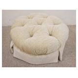 1041	SMALL TUFTED UPHOLSTERED STOOL, 20 IN X 10 IN HIGH