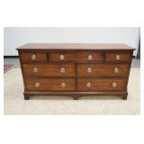 1061	ETHAN ALLEN 7 DRAWER CHEST, 70 IN X 20 IN X 36 IN HIGH