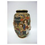 1069	LARGE SATSUMA VASE WITH CHARACTER SIGNED BASE, 15 IN HIGH