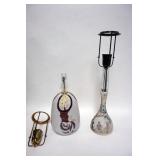 1075	2 ART POTTERY LAMPS, 1 MODERN AND 1 WITH ASIAN INFLUENCE, BOTH SIGNED